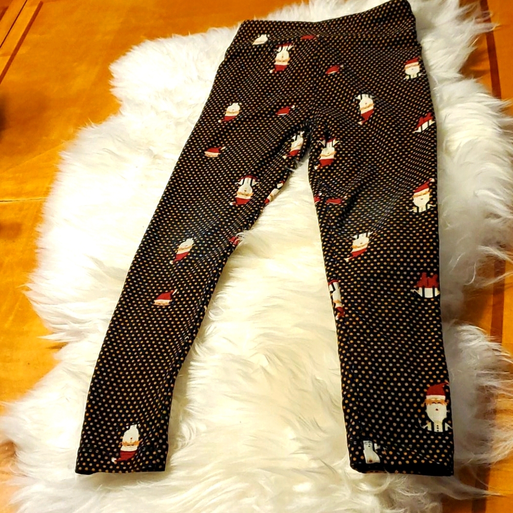 LulaRoe Girls Holiday Leggings - S/M